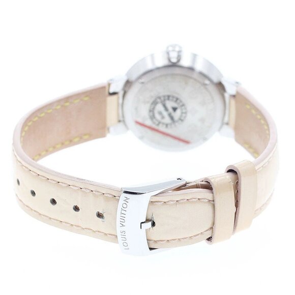 LOUIS VUITTON Tambour Q12MGE 8P diamond Quartz Ladies Watch main image 6